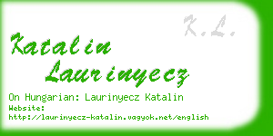 katalin laurinyecz business card